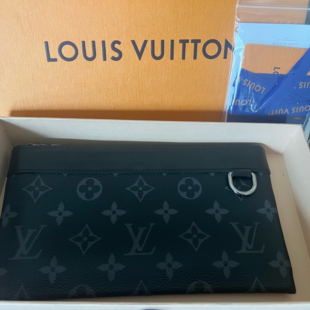 SOLD Authentic Louis Vuitton Monogram Eclipse Clutch